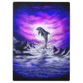 Moonlight Dolphin Klembord (Achterkant)
