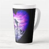 Moonlight Dolphin Latte Mok (Rechterhoek)