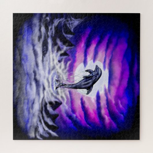 Moonlight Dolphin Legpuzzel (Horizontaal)