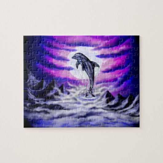 Moonlight Dolphin Legpuzzel (Horizontaal)