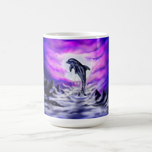 Moonlight Dolphin Magische Mok (Midden)