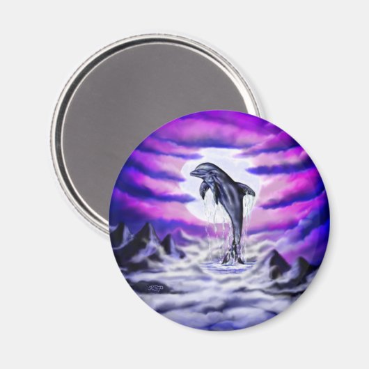 Moonlight Dolphin Magneet (Voorkant / Achterkant)