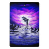 Moonlight Dolphin Mini Klembord (Achterkant)