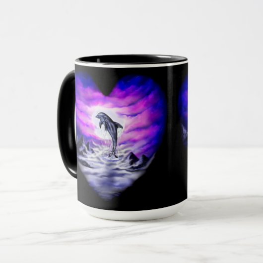 Moonlight Dolphin Mok (Voorkant links)
