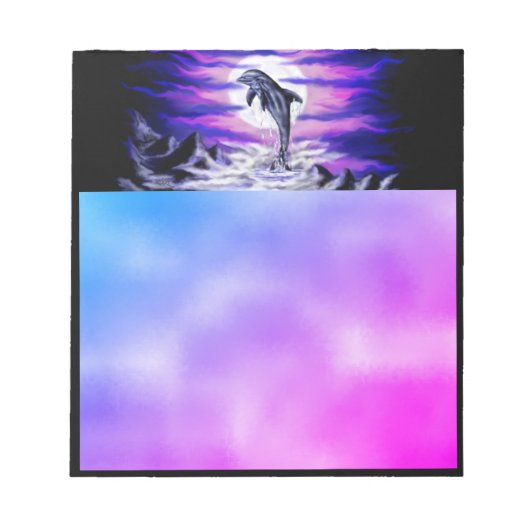 Moonlight Dolphin Notitieblok (Voorkant)