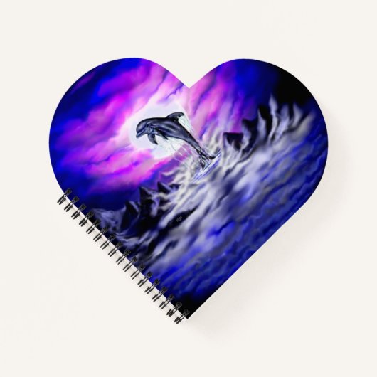 Moonlight Dolphin Notitieboek (Voorkant)