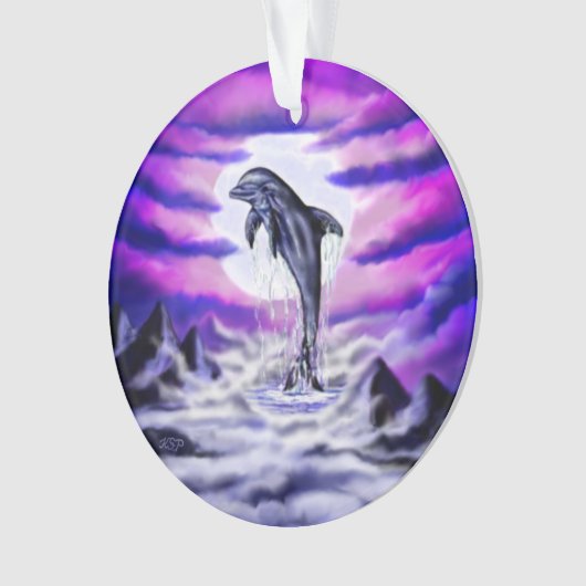 Moonlight Dolphin Ornament (voorkant)