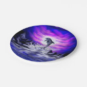 Moonlight Dolphin Papieren Bordje (Gekanteld)
