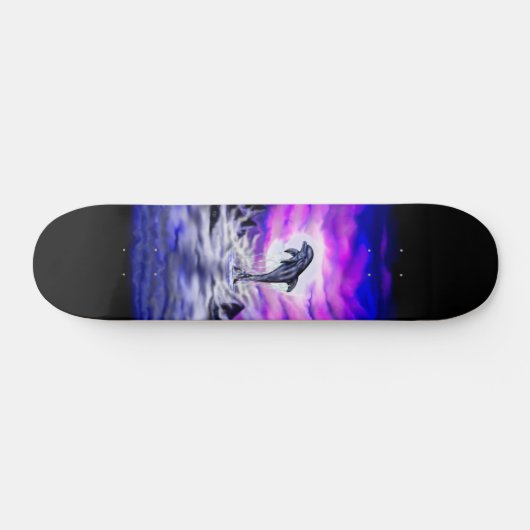 Moonlight Dolphin Persoonlijk Skateboard (Horizontaal)