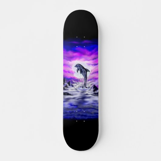 Moonlight Dolphin Persoonlijk Skateboard (Voorkant)