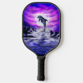 Moonlight Dolphin Pickleball Paddle (Achterkant)