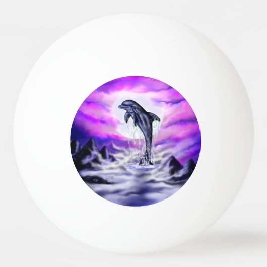 Moonlight Dolphin Pingpongbal (Achterkant)