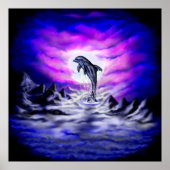 Moonlight Dolphin Poster (Voorkant)