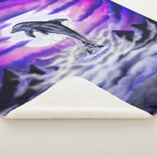 Moonlight Dolphin Sherpa Deken (3/4)
