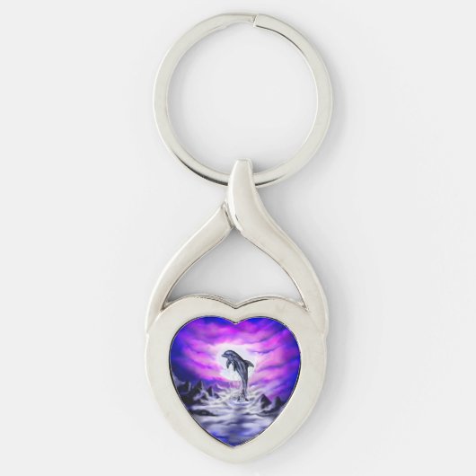 Moonlight Dolphin Sleutelhanger (Voorkant)