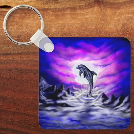 Moonlight Dolphin Sleutelhanger (Voorkant)