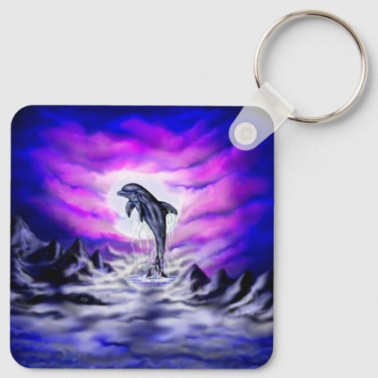 Moonlight Dolphin Sleutelhanger (Achterkant)