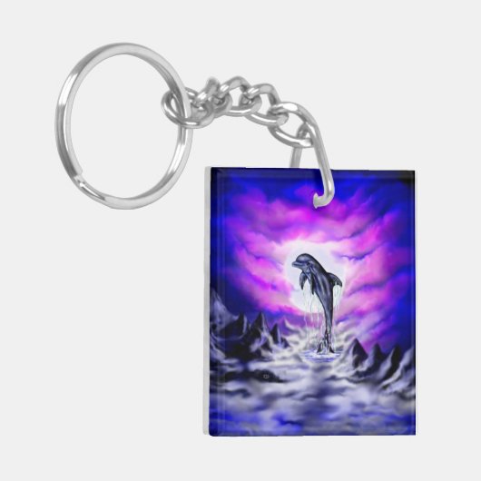 Moonlight Dolphin Sleutelhanger (Voorkant Links)