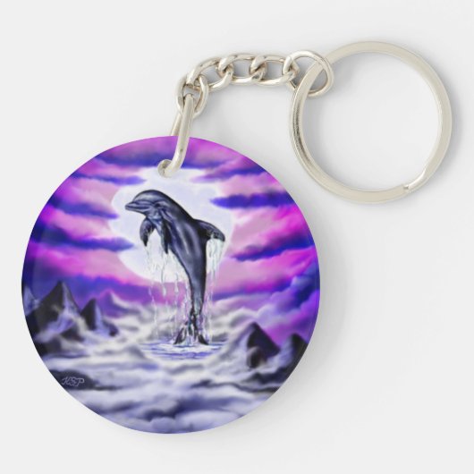 Moonlight Dolphin Sleutelhanger (Achterkant)