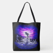 Moonlight Dolphin Tote Bag (Achterkant)