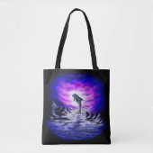 Moonlight Dolphin Tote Bag (Voorkant)