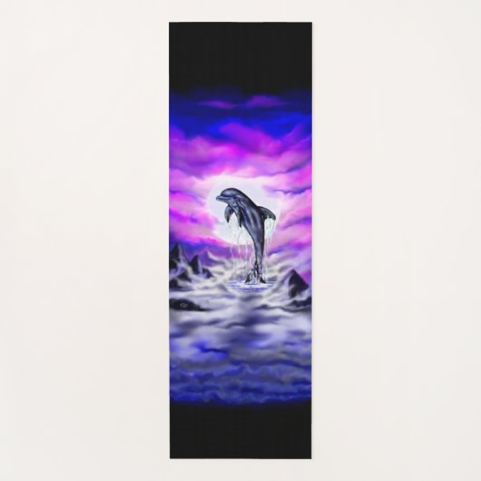 Moonlight Dolphin Yogamat (Voorkant)