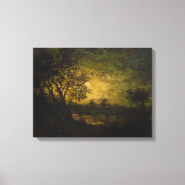 Moonlight (door Ralph Albert Blakelock) Canvas Afdruk