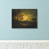 Moonlight (door Ralph Albert Blakelock) Canvas Afdruk (Insitu (Houten vloer))
