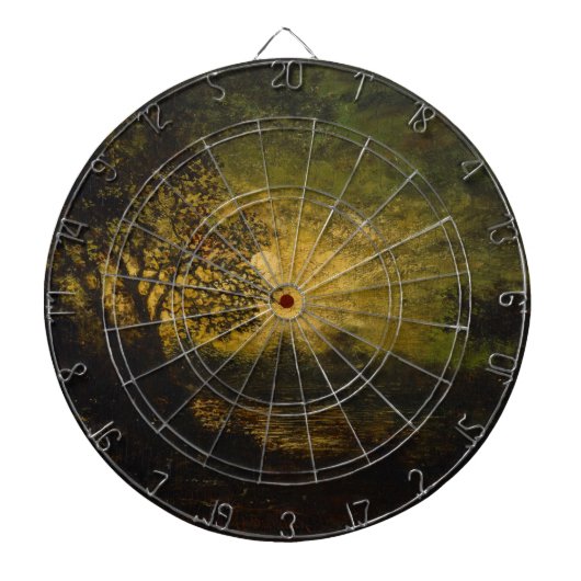 Moonlight (door Ralph Albert Blakelock) Dartbord (Voorkant)