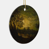 Moonlight (door Ralph Albert Blakelock) Keramisch Ornament (Rechts)