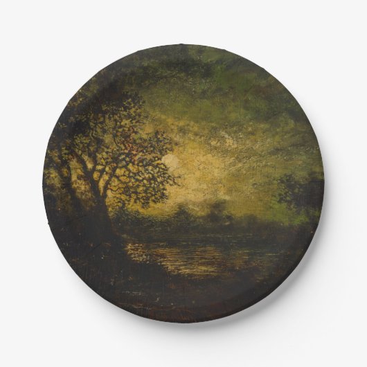 Moonlight (door Ralph Albert Blakelock) Papieren Bordje (Voorkant)