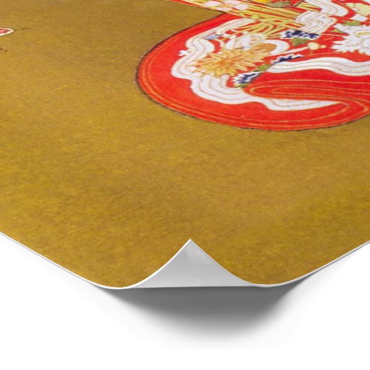 Moonlight en Cherry Blossom Poster (Hoek)