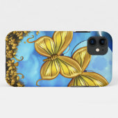 Moonlight en Gold Butterflies Case-Mate iPhone Case (Achterkant (horizontaal))