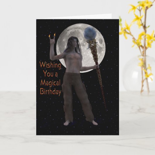 Moonlight en Magick Kaart (Gele Bloem)