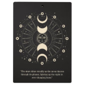 Moonlight en Starlit Night Fasen Klembord (Achterkant)