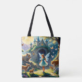 Moonlight Enchanment Het bos van de fee Tote Bag (Achterkant)