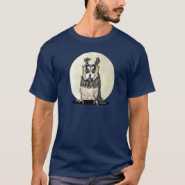 Moonlight European Owl Dark T-Shirt