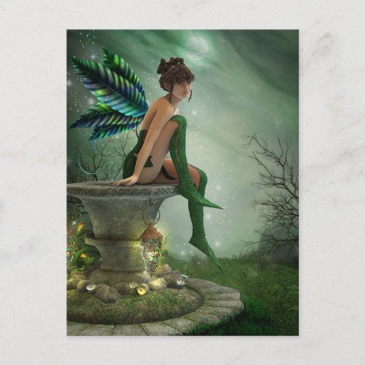 Moonlight Fairy Briefkaart (Voorkant)