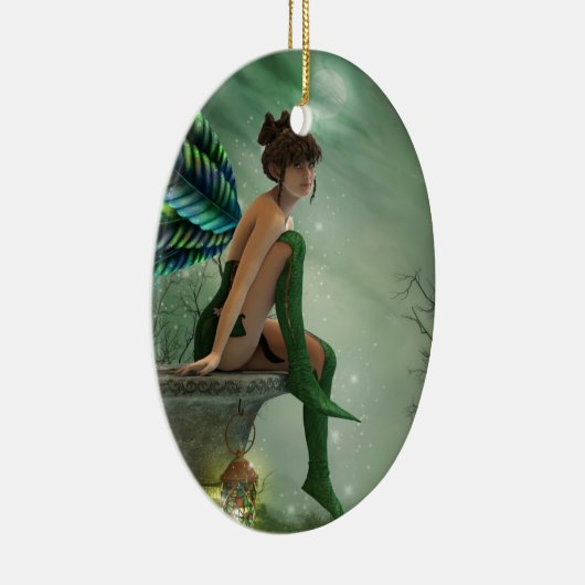 Moonlight Fairy Keramisch Ornament (Rechts)