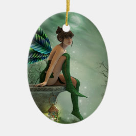Moonlight Fairy Keramisch Ornament