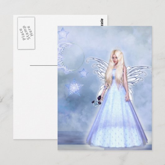 Moonlight Fairy Princess Briefkaart (Voorkant / Achterkant)