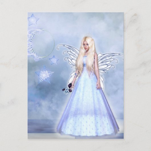 Moonlight Fairy Princess Briefkaart (Voorkant)