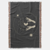 moonlight fantasy aesthetic design deken (Voorkant Verticaal)