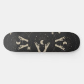 moonlight fantasy aesthetic design persoonlijk skateboard (Horizontaal)