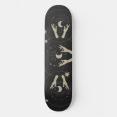 moonlight fantasy aesthetic design persoonlijk skateboard (Voorkant)