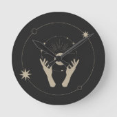 moonlight fantasy aesthetic design ronde klok (Voorkant)