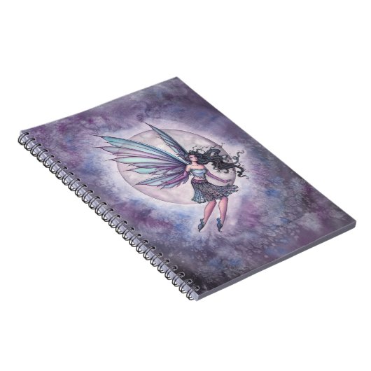 Moonlight Flight Fairy Fantasy Art Notitieboek (Rechterzijde)