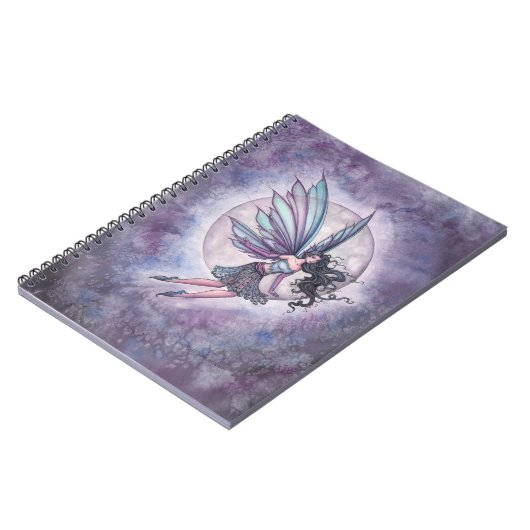 Moonlight Flight Fairy Fantasy Art Notitieboek (Linkerzijde)