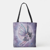 Moonlight Flight Fairy Fantasy Art Tote Bag (Achterkant)