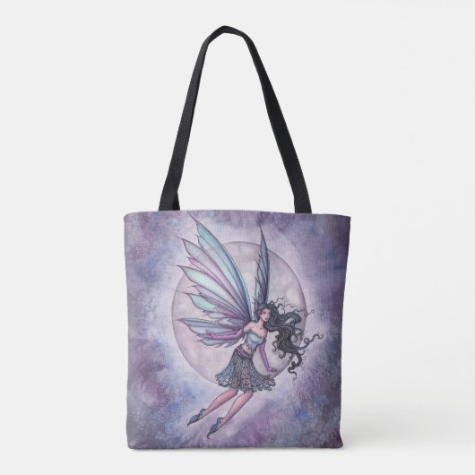 Moonlight Flight Fairy Fantasy Art Tote Bag (Achterkant)